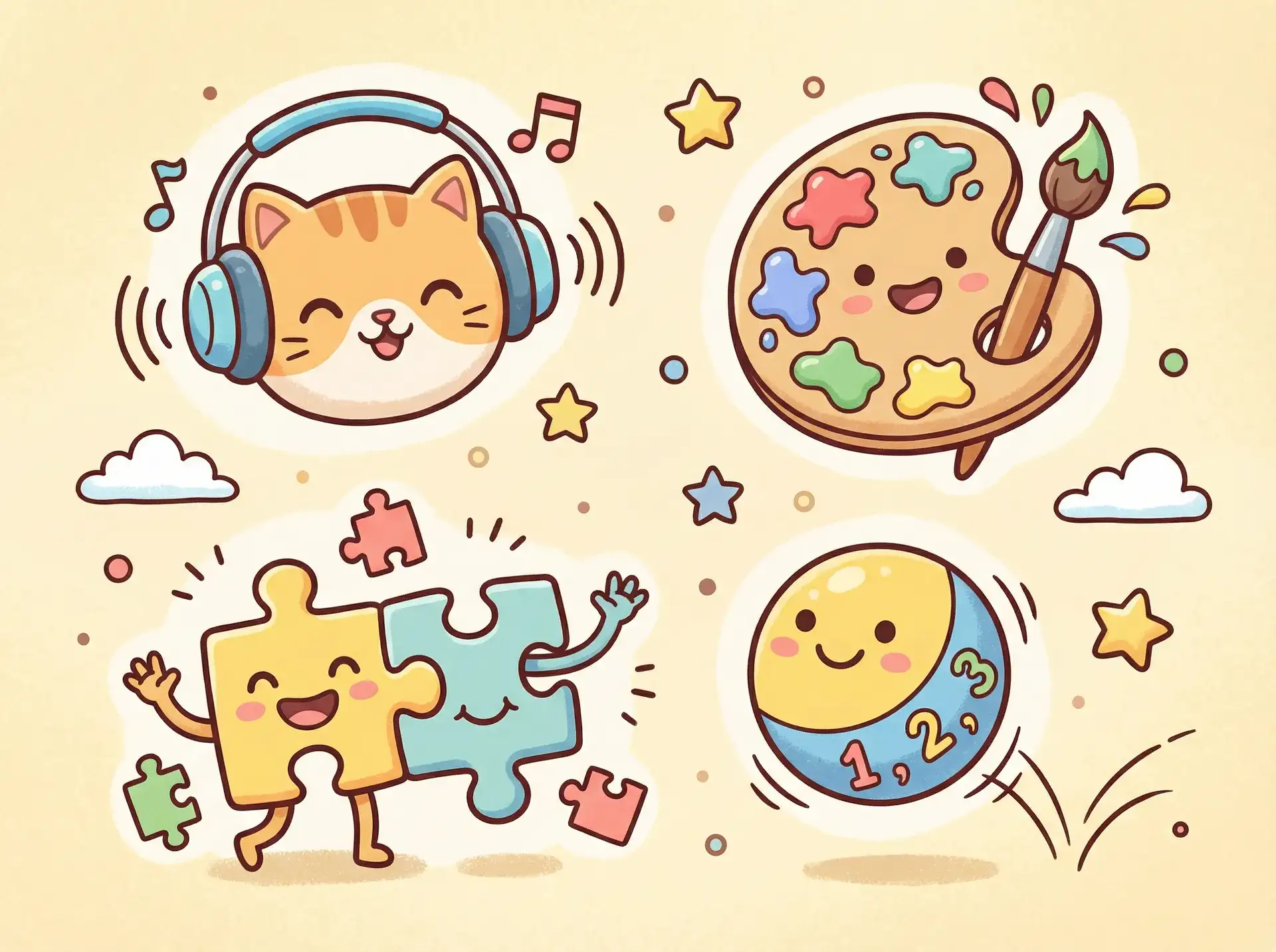 小朋友的手工作品 - 吉尺明步 益智创作